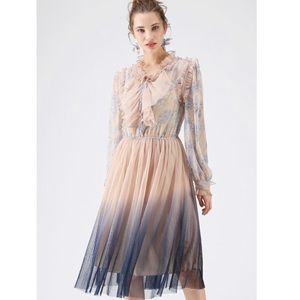 NWT Tulle Midi Dress